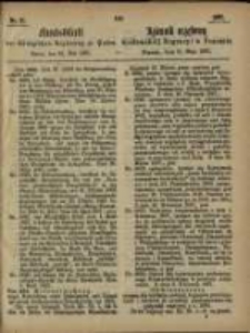 Amtsblatt der K&ouml;niglichen Regierung zu Posen. 1867.05.21 Nro.21