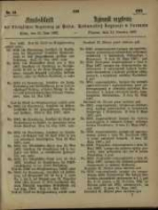 Amtsblatt der K&ouml;niglichen Regierung zu Posen. 1867.06.11 Nro.24
