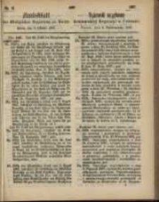 Amtsblatt der K&ouml;niglichen Regierung zu Posen. 1867.10.08 Nro.41