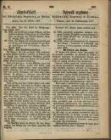 Amtsblatt der K&ouml;niglichen Regierung zu Posen. 1867.10.22 Nro.43