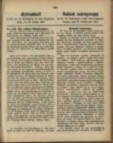 Dodatek nadzwyczajny do Nr. 43. Dziennika urzęd. Kr&oacute;l. Regencyi, Poznań, 22 października 1867