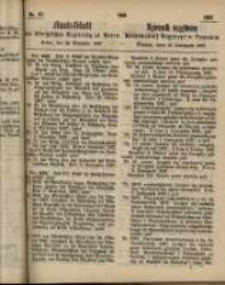 Amtsblatt der K&ouml;niglichen Regierung zu Posen. 1867.11.19 Nro.47