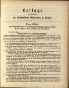Beilage zum Amtsblatt der K&ouml;niglichen Regierung zu Posen
