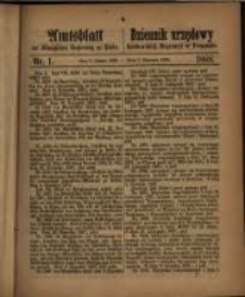 Amtsblatt der K&ouml;niglichen Regierung zu Posen. 1868.01.07 Nro.1