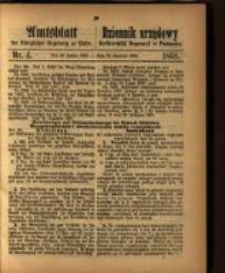 Amtsblatt der K&ouml;niglichen Regierung zu Posen. 1868.01.28 Nro.4