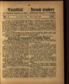 Amtsblatt der K&ouml;niglichen Regierung zu Posen. 1868.02.04 Nro.5
