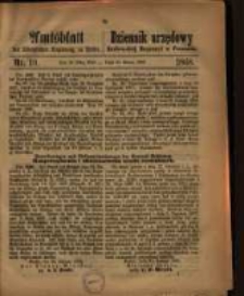 Amtsblatt der Königlichen Regierung zu Posen. 1868.03.10 Nro.10