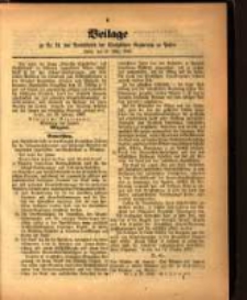 Beilage zu Nr. 11. des Amtsblatts der K&ouml;niglichen Regierung zu Posen