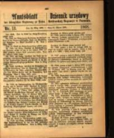 Amtsblatt der K&ouml;niglichen Regierung zu Posen. 1868.03.31 Nro.13