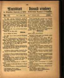 Amtsblatt der K&ouml;niglichen Regierung zu Posen. 1868.04.07 Nro.14