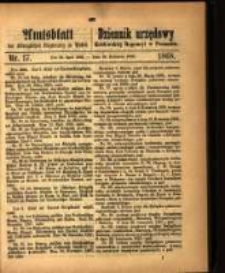 Amtsblatt der K&ouml;niglichen Regierung zu Posen. 1868.04.28 Nro.17