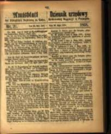 Amtsblatt der K&ouml;niglichen Regierung zu Posen. 1868.05.26 Nro. 21