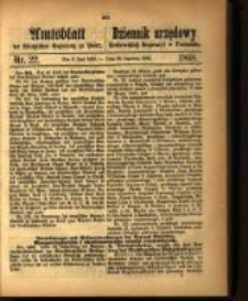 Amtsblatt der K&ouml;niglichen Regierung zu Posen. 1868.06.02 Nro. 22