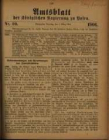Amtsblatt der K&ouml;niglichen Regierung zu Posen. 1906.03.06 Nro.10