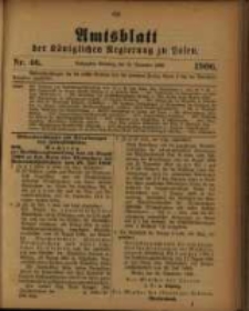 Amtsblatt der K&ouml;niglichen Regierung zu Posen. 1906.11.13 Nro.46