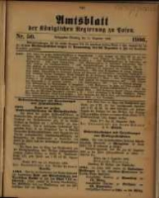 Amtsblatt der K&ouml;niglichen Regierung zu Posen. 1906.12.11 Nro.50