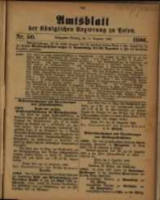 Amtsblatt der Königlichen Regierung zu Posen. 1906.12.11 Nro.50