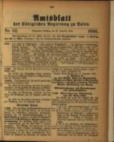 Amtsblatt der K&ouml;niglichen Regierung zu Posen. 1906.12.25 Nro.52