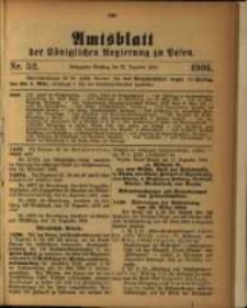 Amtsblatt der Königlichen Regierung zu Posen. 1906.12.25 Nro.52