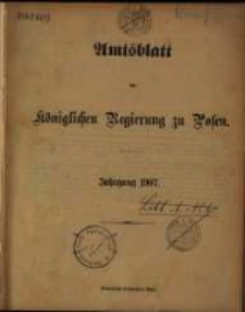 Amtsblatt der K&ouml;niglichen Regierung zu Posen. 1907.01.01 Nro.1