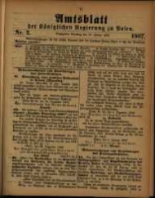 Amtsblatt der K&ouml;niglichen Regierung zu Posen. 1907.01.15 Nro.3