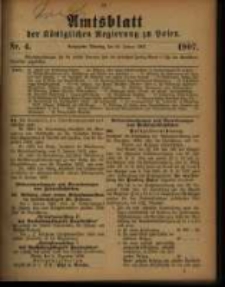 Amtsblatt der Königlichen Regierung zu Posen. 1907.01.22 Nro.4