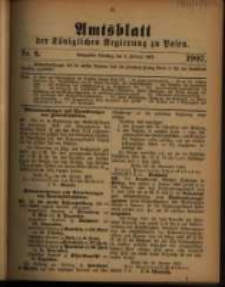 Amtsblatt der K&ouml;niglichen Regierung zu Posen. 1907.02.05 Nro.6