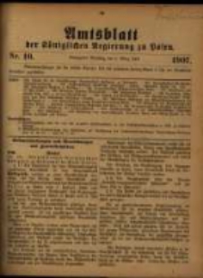 Amtsblatt der K&ouml;niglichen Regierung zu Posen. 1907.03.05 Nro.10