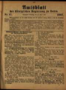 Amtsblatt der K&ouml;niglichen Regierung zu Posen. 1907.04.23 Nro.17