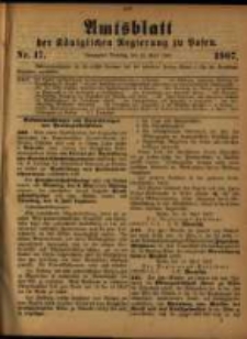 Amtsblatt der Königlichen Regierung zu Posen. 1907.04.23 Nro.17