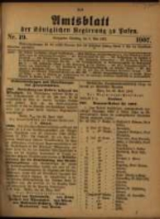 Amtsblatt der K&ouml;niglichen Regierung zu Posen. 1907.05.07 Nro.19