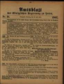 Amtsblatt der Königlichen Regierung zu Posen. 1907.07.30 Nro.31
