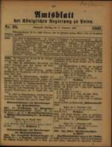 Amtsblatt der K&ouml;niglichen Regierung zu Posen. 1907.09.17 Nro.38