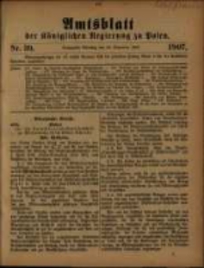 Amtsblatt der Königlichen Regierung zu Posen. 1907.09.24 Nro.39