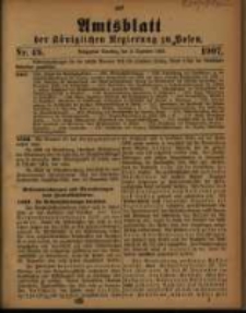 Amtsblatt der Königlichen Regierung zu Posen. 1907.12.03 Nro.49