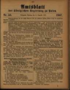 Amtsblatt der K&ouml;niglichen Regierung zu Posen. 1907.12.10 Nro.50