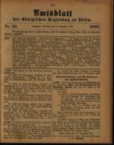 Amtsblatt der K&ouml;niglichen Regierung zu Posen. 1907.12.24 Nro.52