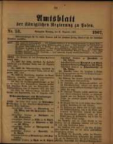 Amtsblatt der Königlichen Regierung zu Posen. 1907.12.31 Nro.53