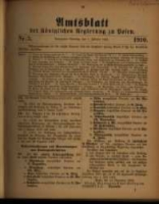 Amtsblatt der K&ouml;niglichen Regierung zu Posen. 1910.02.01 Nro.5