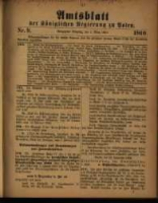 Amtsblatt der K&ouml;niglichen Regierung zu Posen. 1910.03.01 Nro.9