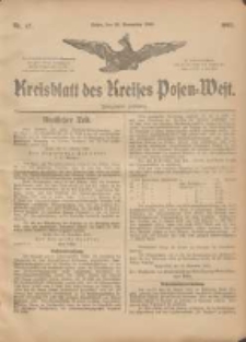 Kreis-Blatt des Kreises Posen-West 1903.11.26 Jg.15 Nr47
