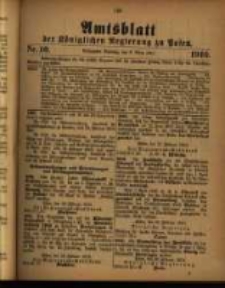 Amtsblatt der K&ouml;niglichen Regierung zu Posen. 1910.03.08 Nro.10