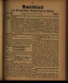 Amtsblatt der Königlichen Regierung zu Posen. 1910.06.28 Nro.26