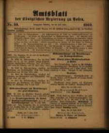 Amtsblatt der K&ouml;niglichen Regierung zu Posen. 1910.07.26 Nro.30
