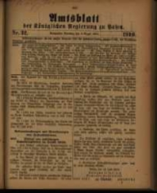Amtsblatt der K&ouml;niglichen Regierung zu Posen. 1910.08.09 Nro.32