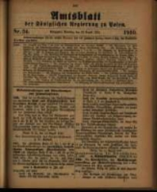 Amtsblatt der Königlichen Regierung zu Posen. 1910.08.23 Nro.34