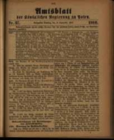 Amtsblatt der K&ouml;niglichen Regierung zu Posen. 1910.09.13 Nro.37