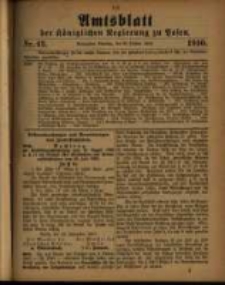 Amtsblatt der Königlichen Regierung zu Posen. 1910.10.25 Nro.43