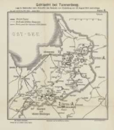 Die Befreiung Ostpreussens: mit vierzehn Karten und elf Skizzen Bd.2 Schlacht bei Tannenberg Karte 4-11