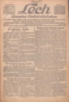 Lech.Gazeta Gnieźnieńska: codzienne pismo polityczne dla wszystkich stan&oacute;w. Dodatki: tygodniowy "Lechita" i powieściowy oraz dwutygodnik "Leszek" 1933.07.04 R.34 Nr150